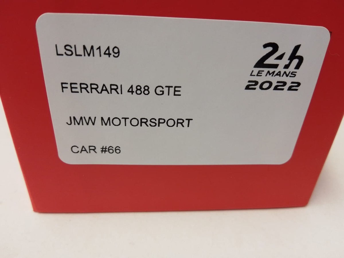 1:43 LOOKSMART Ferrari 488 Gte Evo #66 24H Le Mans 2022 Van Der Zande LSLM149