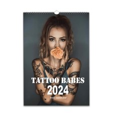 Sexy Hot Tattoo Babes 2027/28  Personalised Wall Calendar | Choose start month