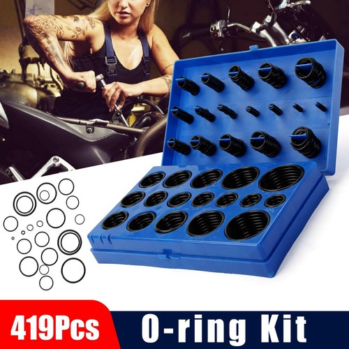 419 Pcs O Ring Rubber Seal Plumbing Set Plumber Kit Rubber Oring