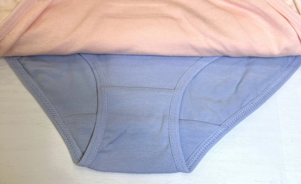 LAURA ASHLEY GIRLS 5-Pair Cotton Spandex Brief Underwear Panties Size M 7/8 - Image 4 of 4