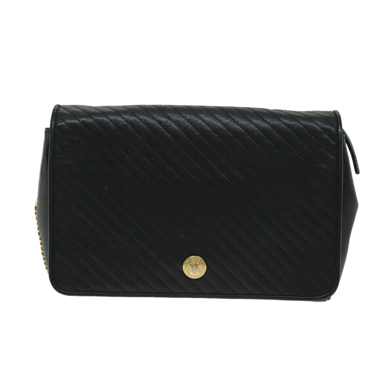 CELINE Chain Shoulder Bag Leather Black Auth 67658 | eBay CELINE Chain Shoulder Bag Leather Black Auth 67658 | eBay
