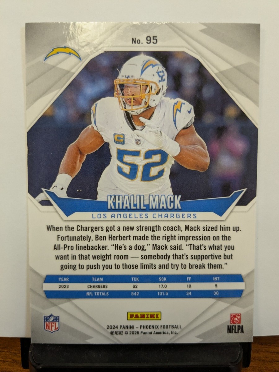 2024 Panini Phoenix - Khalil Mack SILVER LAZER - Chargers #95 | eBay