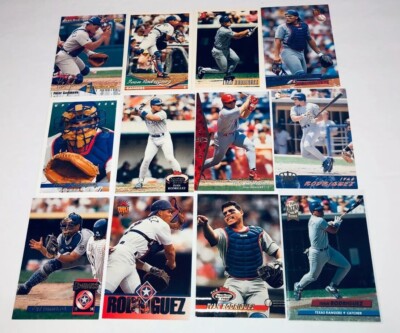Ivan Rodriguez Lot Of 12 Rangers Baseball Cards Member HOF C47