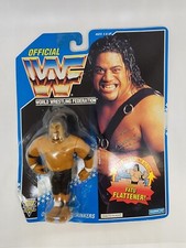 Rikishi Fatu WWF Hasbro 1993 Signed WWE HOF Head Shrinkers With Fatu Flattner