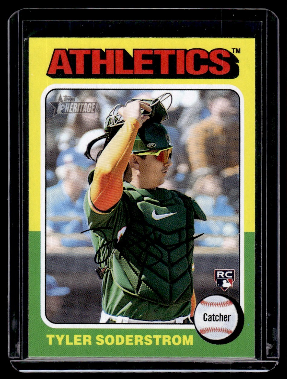 2024 Topps Heritage Tyler Soderstrom RC Oakland Athletics #471
