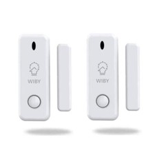 2 Sensori Porta Finestra Sensore Finestra porta WIBY Wifi Allarme Casa antifurto
