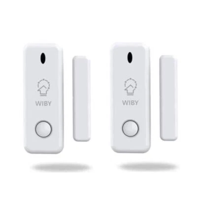 2 Sensori Porta Finestra Sensore Finestra porta WIBY Wifi Allarme Casa antifurto