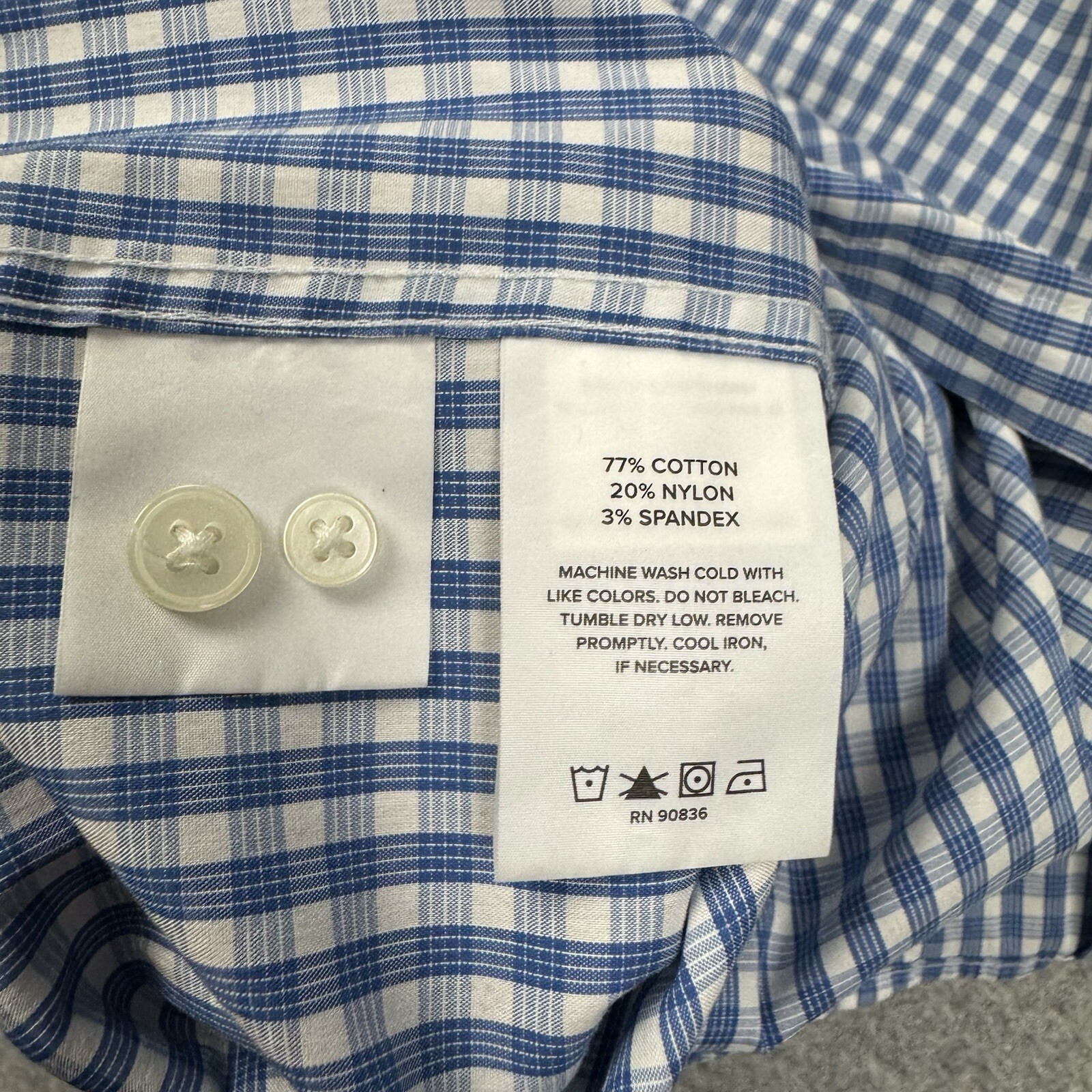 Brooks Brothers Tech Stretch Patterned Button Up … - image 4