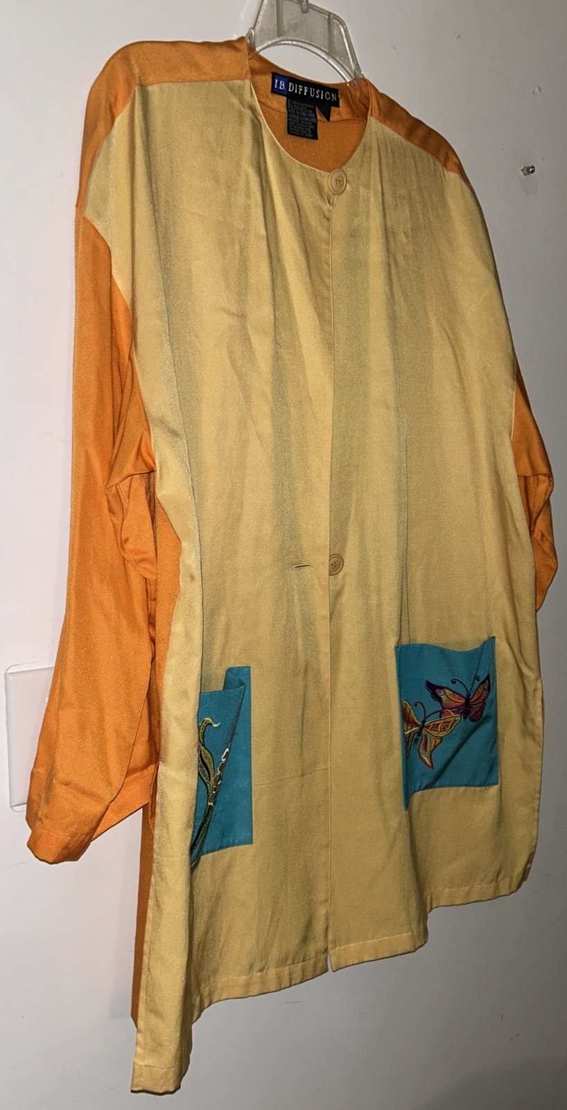 IB Diffusion Tunic Jacket Colorblock Embroidered … - image 7