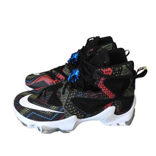 Scarpe da basket Nike LeBron XIII taglia UK8 nere mese storia ottime condizioni