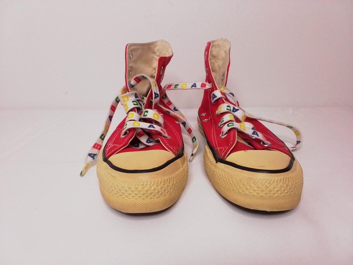 Converse All Star Chuck Taylor Hi Top Sneakers USA Made Red Sz 6