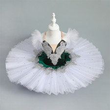 Children Professional Ballet Tutus Green Ballet Kids Costume Ballet Dance Wear