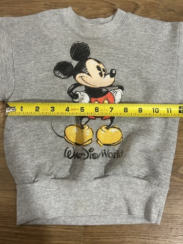 Vintage DISNEY Casuals Mickey Mouse Crewneck Sweatshirt 80s 90s kids XS 2-4yrs - Picture 11 of 12