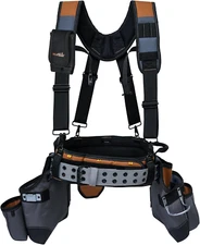 Tool Belt with Suspenders Tool Bag Suspenders Framers Comb Apron Tool Belt Co...