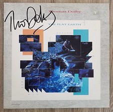 Thomas Dolby Signed The Flat Earth Vinyl Record LEGEND RAD