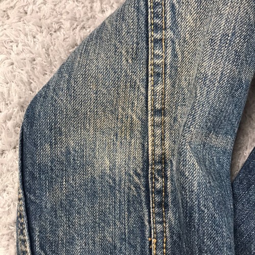 Chaqueta Levis Trucker Para Hombres S Azul Desteñido Denim Jean Abotonado Tipo 3 Abrigo - Imagen 2 de 11
