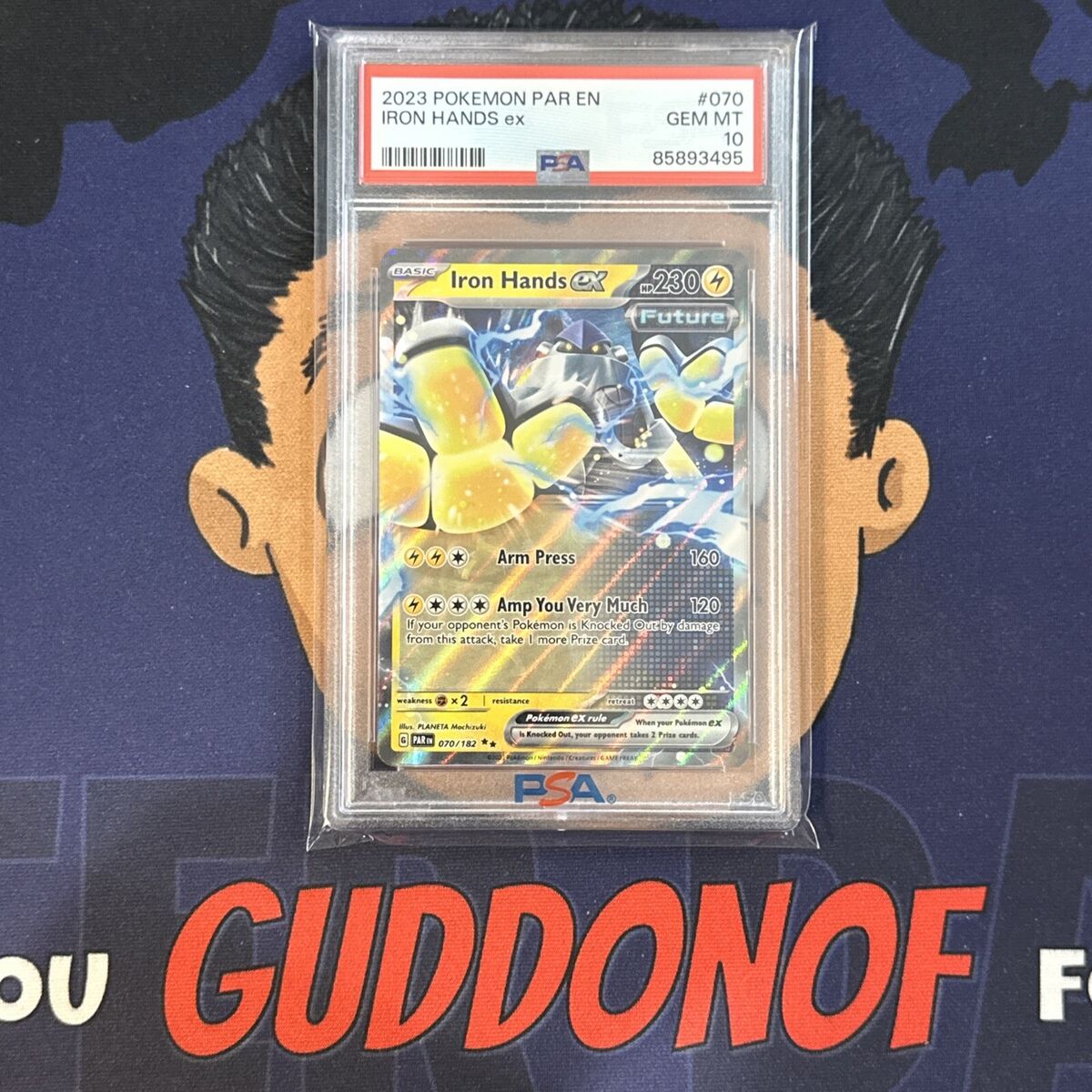 💎PSA 10 GEM MINT 2023 Pokemon Paradox Rift IRON HANDS EX 💎PSA 10 GEM MINT 2023 Pokemon Paradox Rift IRON HANDS EX