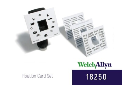Welch Allyn 18250 Fixation Card Set for Retinoscopes (NEW)