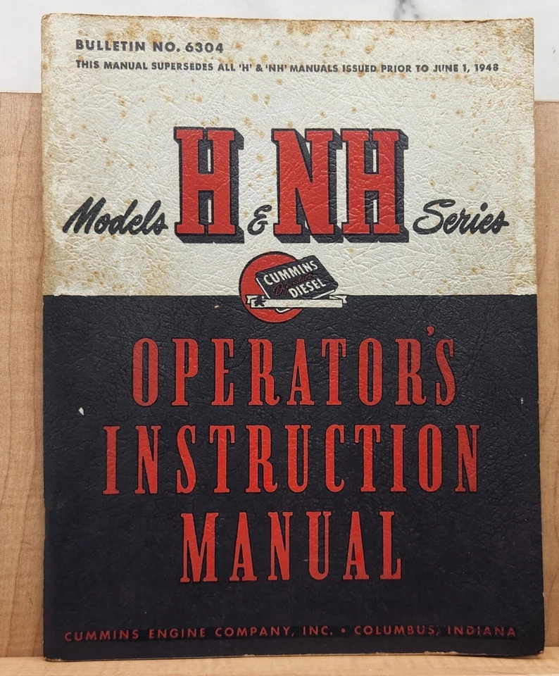 Lote manual diesel vintage (4) modelos H & NH Series Cummins Fairbanks Morse 45 49 - Imagem 2 de 4