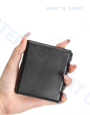 VINTAGE Portable Plastic Double Sided Black Cigarette Case King & 100's