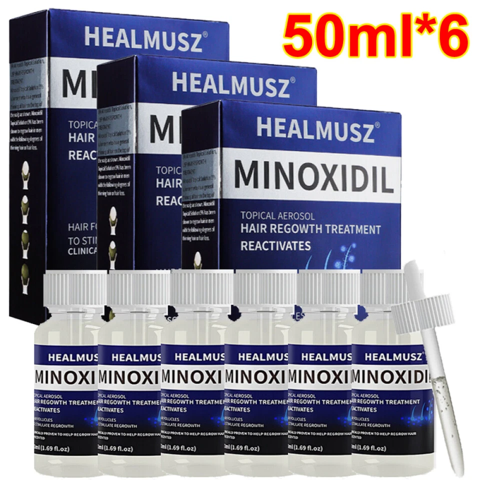 6PCS MINOXIDIL 5% EXTRA STRENGTH HAIR REGROWTH TREATMENT FOR MEN 6 MONTHS SUPPLY - Image 3 of 4