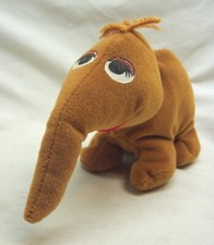 Vintage 1997 TYCO Sesame Street SNUFFLEUPAGUS 10" Bean Bag Stuffed Animal Toy