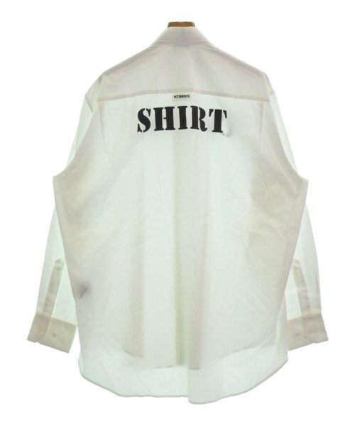 VETEMENTS Casual Shirt White XS 2200473615017 INSTITUTO TECNOLÓGICO