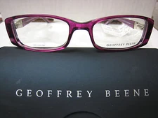 GEOFFREY BEENE EYEGLASS FRAMES Style HAUTE COUTURE in PURPLE  52-17-130 W/ Case
