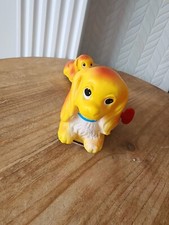 Vintage Tin and Vinyl Wind Up Puppy with Mom Dog - Brand - 4q