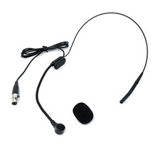 Black Cardioid Headset Microphone Mic Headworn fits Shure Wireless TA4F 4-pin