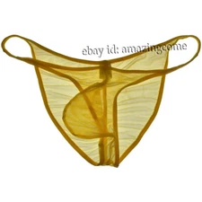 Men See-through Mesh Cheek Briefs Underwear Pucker Posing Jockstrap Hipster Pant
