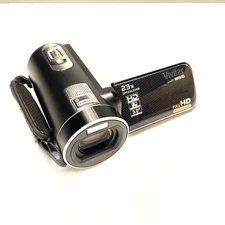 Vivitar DVR 990HD Camcorder Video Camera Recorder LCD Screen Handheld Black