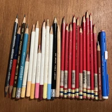 Vtg Sanford Staedtler Berol Prismacolor Tombow Irojiten Red Colored Pencils Lot