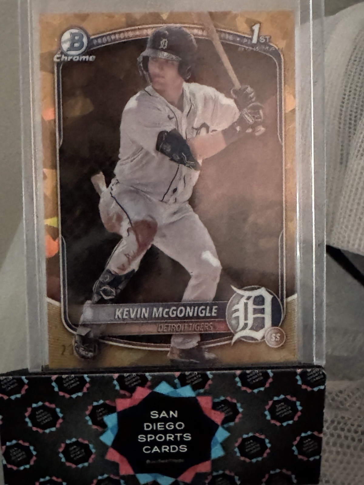 2025 Bowman Sapphire Edition - Chrome Prospects Kevin McGonigle #BCP-79 Gold /50