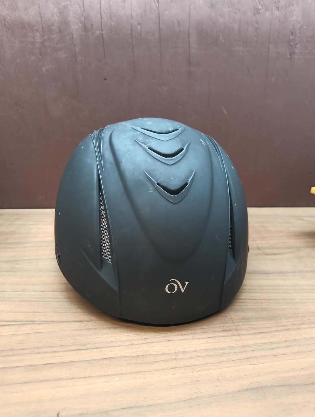 Ovation Black Equestrian Riding Helmet M/L 57-61 Adjustable 