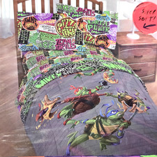 Nickelodeon Teenage Mutant Ninja Turtles Mutant Mayham Microfiber Twin Comforter