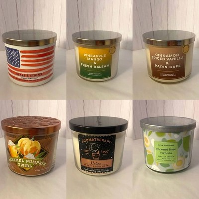 Bath & Body Works ~ White Barn 3 Wick Candles You Choose Candle