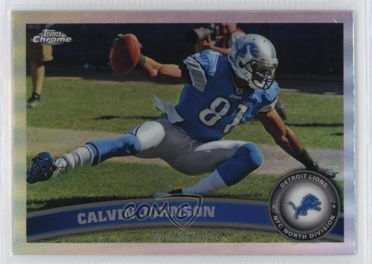 2011 Topps Chrome Refractor Calvin Johnson #8 HOF