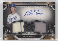 2021 Museum Collection Single-Player Dual Relic 232/349 Brady Singer Auto 00u2