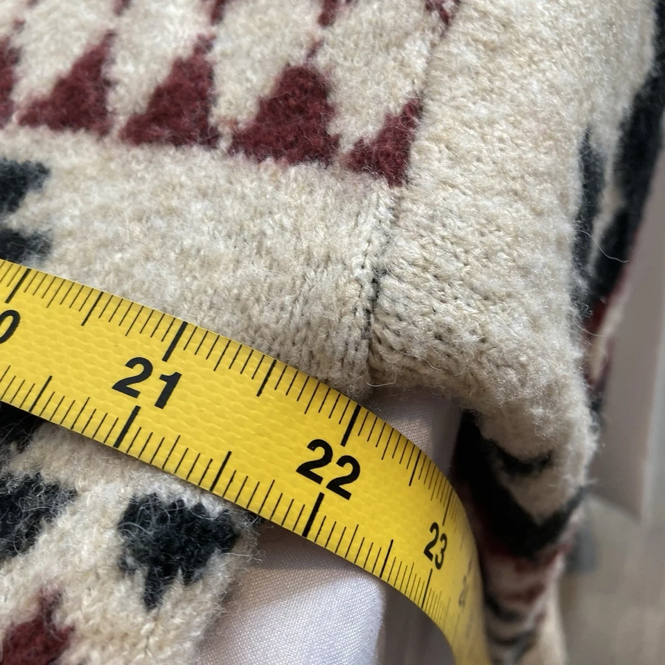 Lucky Brand Women's Tribal Aztec Print Open Front Cardigan Size S Western Layers - Image 4 of 4