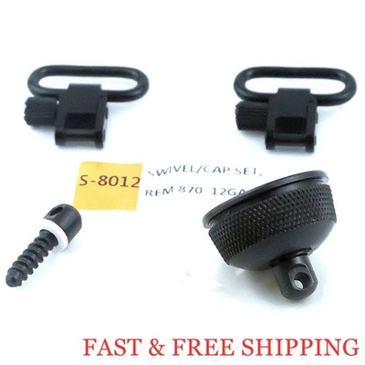 Remington 870 12 Gauge Sling Mount Set - Magazine Cap Swivel Adapter 12G S-8012