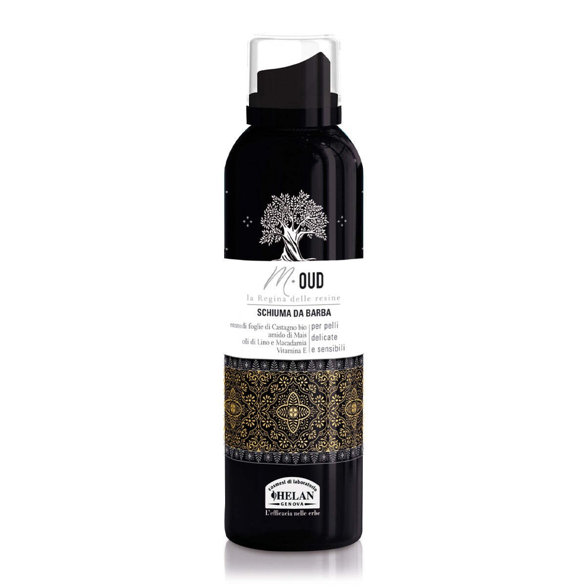 Helan Schiuma Da Barba M Oud Con Oli Di Lino E Macadamia, 200Ml - Immagine 2