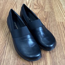 Easy Spirit Solid Black Clog Slip-On Comfort Shoes Gel Cushion Women's Size 7