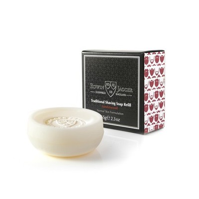 Edwin Jagger SSSW Sandalwood 99.9% Natural Traditional Shaving Soap 2.3 oz Re...