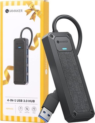 4 Ports USB 3.0 Hub 5Gbps Super Speed Data USB Splitter USB Expander/Extender