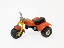 Rare Vintage 1970s Orange Plastic 3-Wheeler Toy