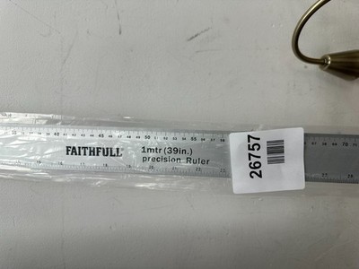 Faithfull Aluminium Lineal 1 Meter (39 Zoll) - Aluminium Markierungs- & Messlineal