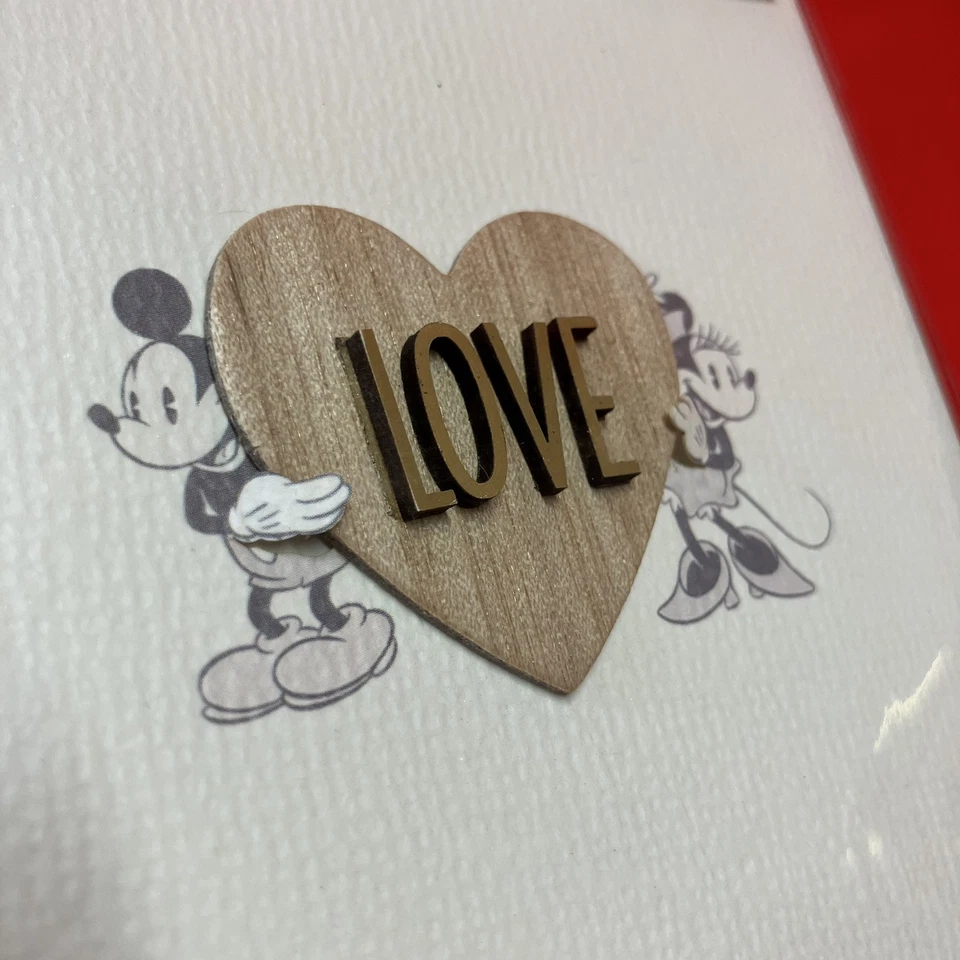 Hallmark Signature Valentine’s Day 3D Card / Env. Disney Mickey & Minnie / Cute - Image 4 of 4
