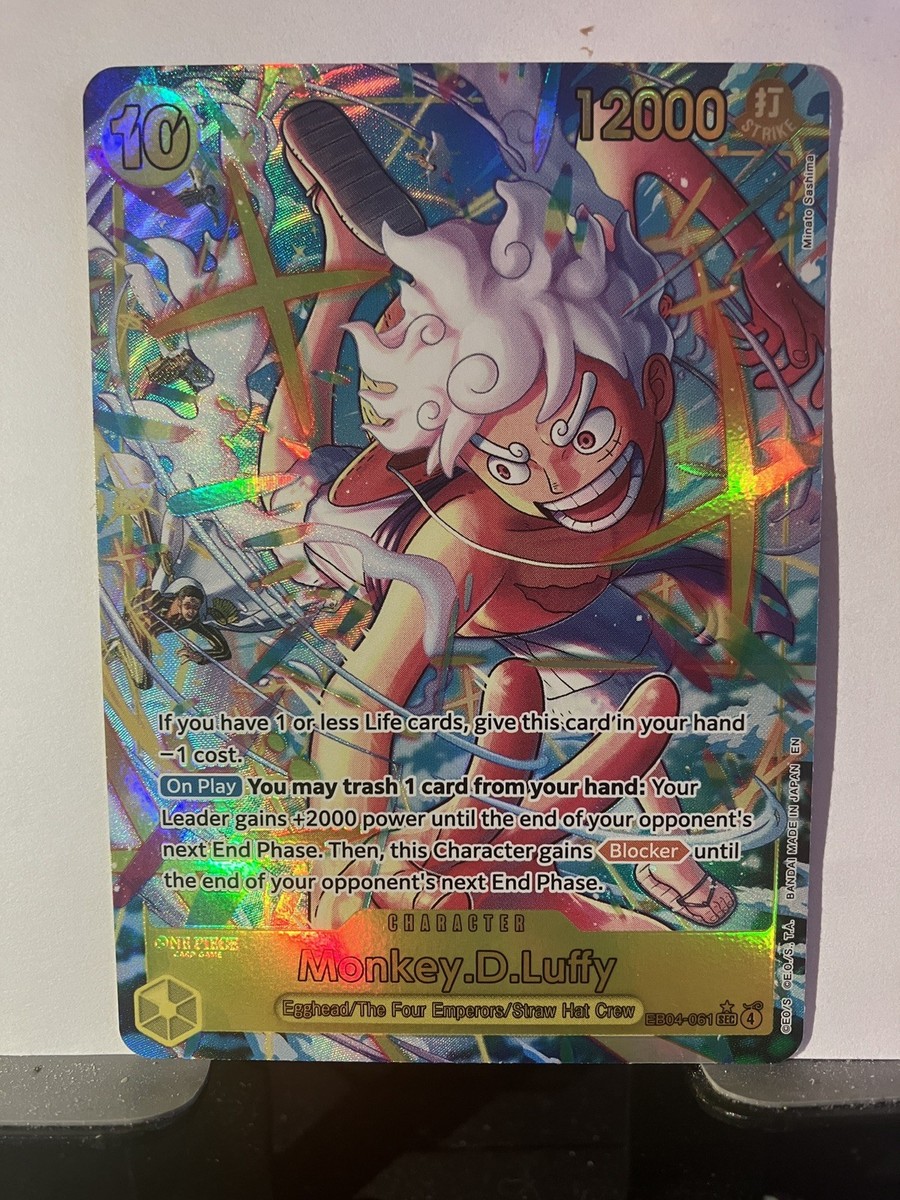 モンキー・D・ルフィ オルタネートアート #061 One Piece TCG Monkey D. Luffy EB04-061 SEC Alt Art – OP15 – NM | eBay