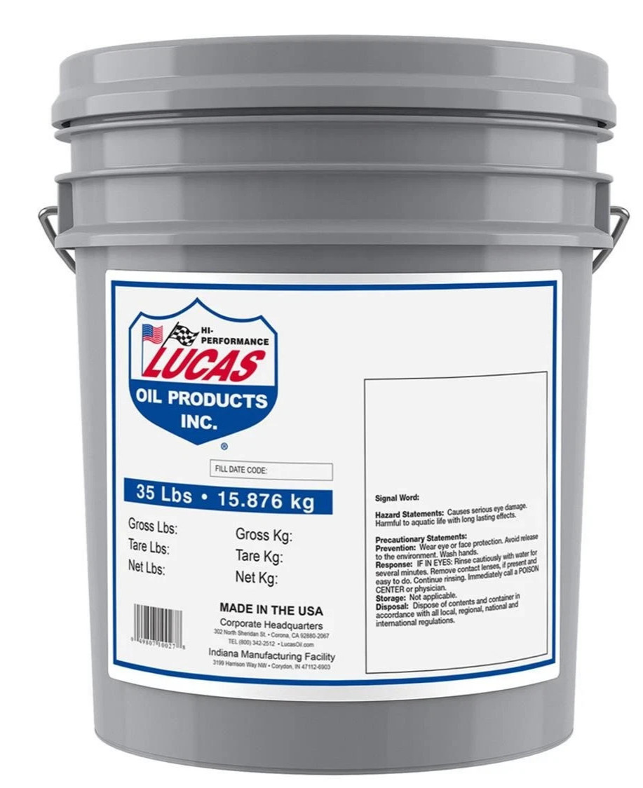 Lucas Oil 10027 Red N Tacky Multi Purpose Grease, 35 Pound Pail